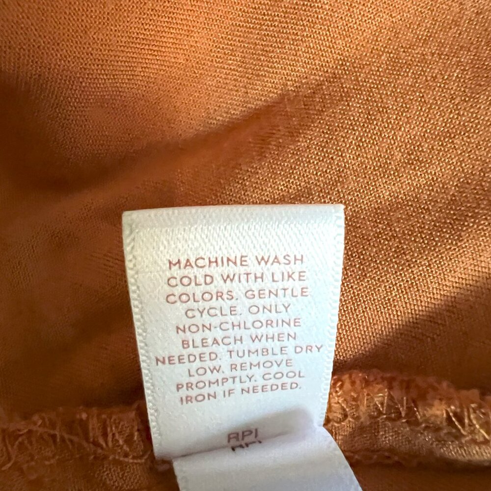 EUC LC Lauren Conrad Harvest Gold Sleeveless A-line Midi Dress Size L - Picture 4 of 5